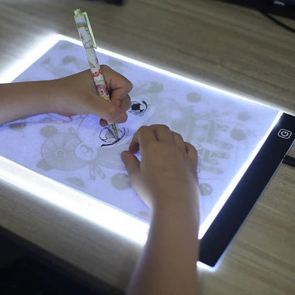 LED Tracing Tablet with Adjustable Brightness and Even Illumination, A5 and A4 Sizes