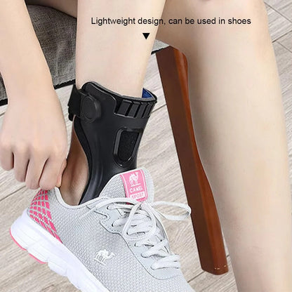 Foot Drop Support Brace with Adjustable Straps and Non-Slip Base