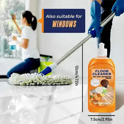 Lemon Floor Cleaner Concentrate with Plant-Derived Surfactants for Sealed Surfaces