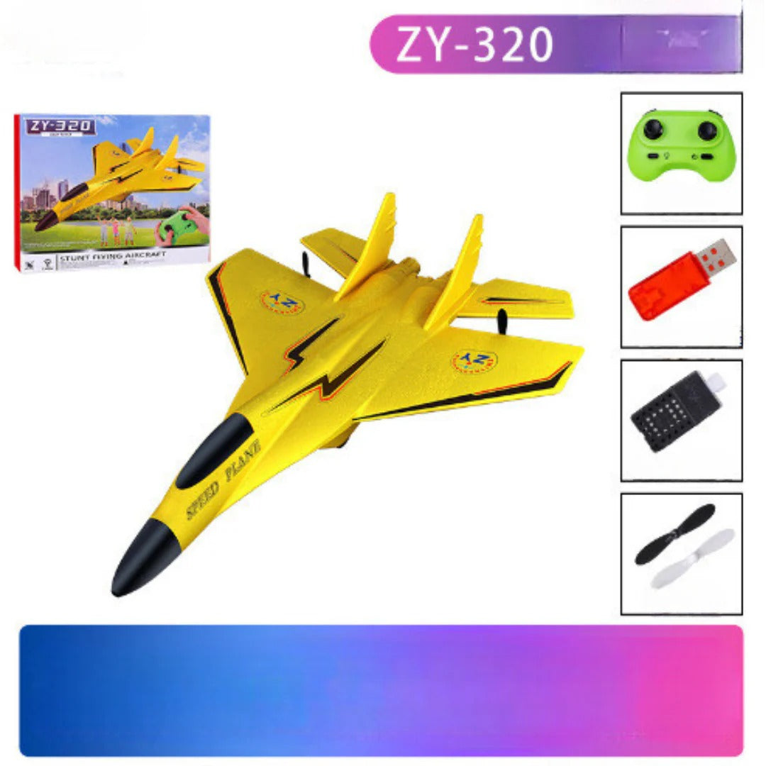 Remote Control Airplane with Shatter Resistant Body and Aerodynamic Design