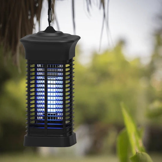 UV Bug Zapper Light with High Voltage Grid and Collection Compartment
