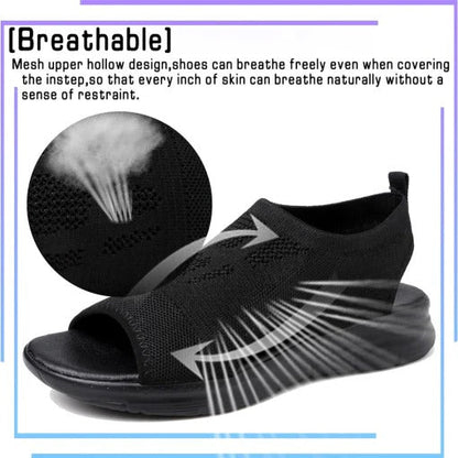 Women's Open Toe Sandals with Slingback Strap and Contoured Footbed All Vera Mart