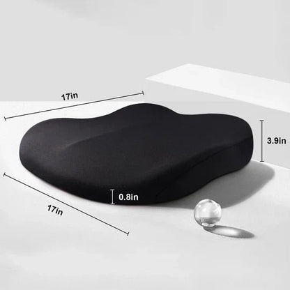 Booster Seat Cushion with Contoured Hip Support and 3-Inch Height Raise