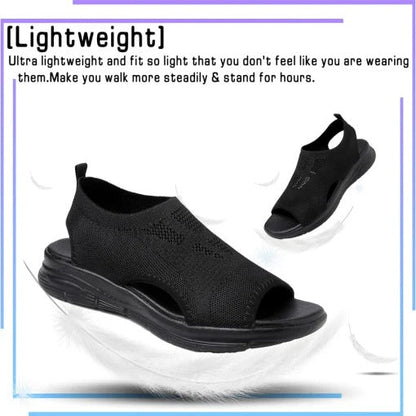 Women's Open Toe Sandals with Slingback Strap and Contoured Footbed All Vera Mart