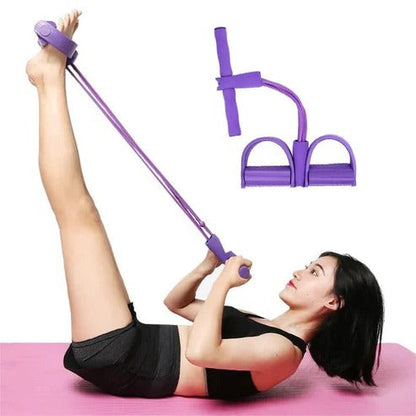 Pedal Resistance Bands with Handles and Foot Anchors for Full Body Training