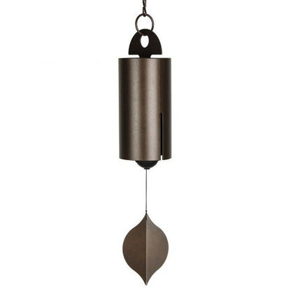 Wind Bell with Dual Resonance System and Ash Wood Clapper, 12 Inch