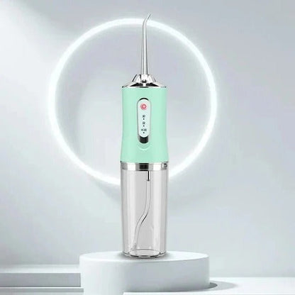 Rechargeable Water Flosser with Three Pressure Settings and Four Nozzles