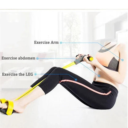 Pedal Resistance Bands with Handles and Foot Anchors for Full Body Training