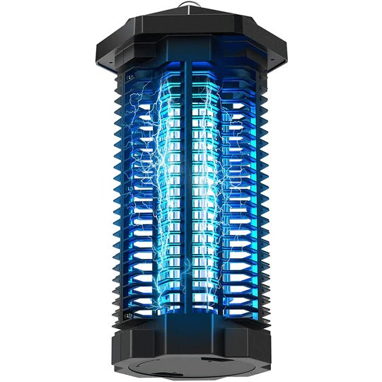 UV Bug Zapper Light with High Voltage Grid and Collection Compartment