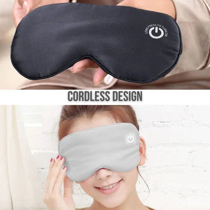 Heated Eye Mask with Three Temperature Settings and Removable Cover, Rechargeable