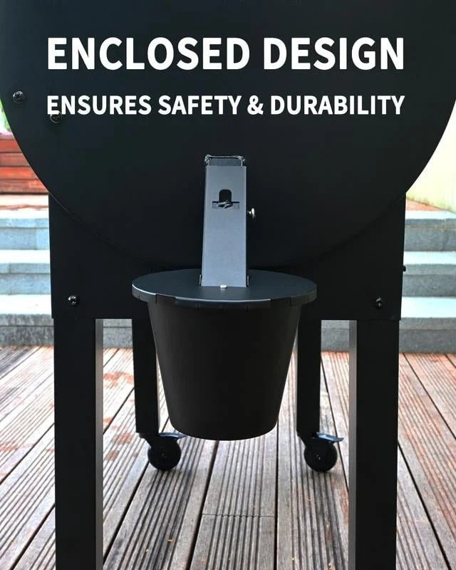 Grill Grease Collector with Reusable Liner and Fitted Lid for 1.6 Inch Spouts