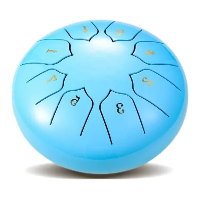 8-Tone Tongue Drum with Included Mallets and Melodic Scale