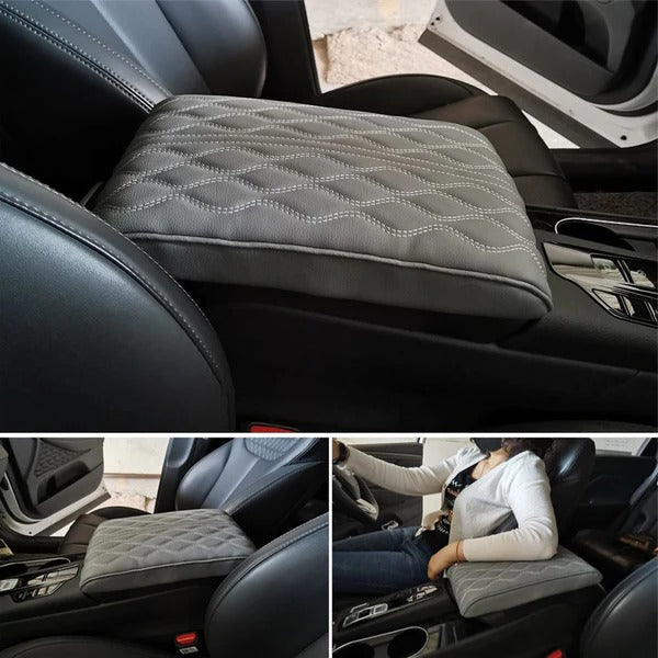 Car Center Console Armrest Cushion with Memory Foam and Spill Resistant Microfiber