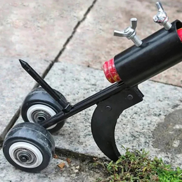 Weed Puller for Patio Cracks with Adjustable Metal Blade and Wooden Handle