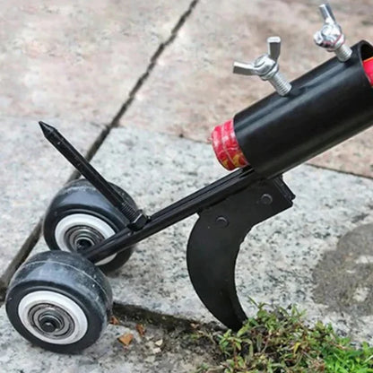 Weed Puller for Patio Cracks with Adjustable Metal Blade and Wooden Handle