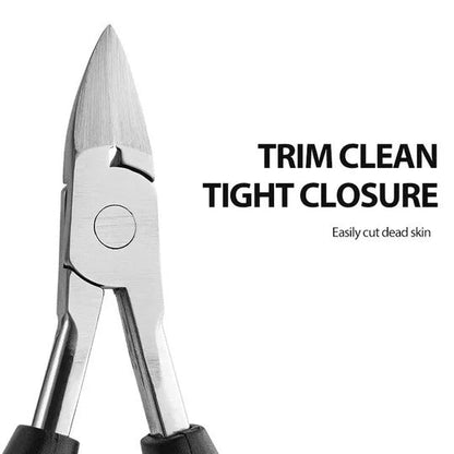 Wide Jaw Nail Clipper Set with Curved Blade and Non-Slip Grip for Thick Nails