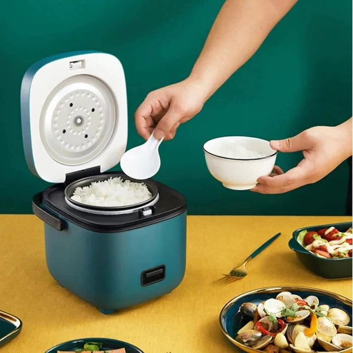 Compact Rice Cooker with Steamer Tray and Keep Warm Function, 1.2 Quart All Vera Mart