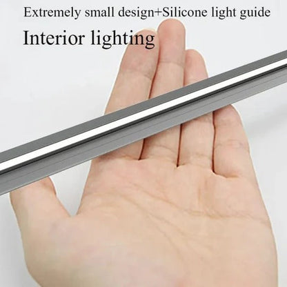 Angled LED Under Cabinet Lighting Bar with Sensor Switch and Trimmable Design
