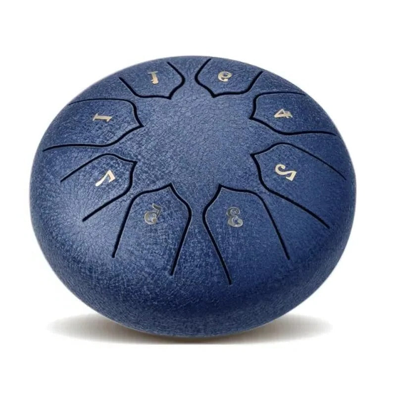 8-Tone Tongue Drum with Included Mallets and Melodic Scale