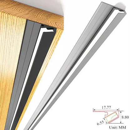 Angled LED Under Cabinet Lighting Bar with Sensor Switch and Trimmable Design