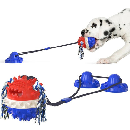 Self Rolling Pet Toy with Textured Chew Bars for All Dog Sizes