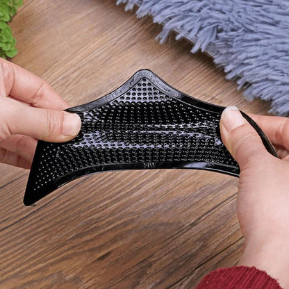 Rug Corner Gripper Pads with Self-Adhesive Backing and Residue-Free Removal