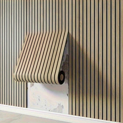 Self Adhesive Wall Panels with 3D Wood Grain Texture and Sound Absorption