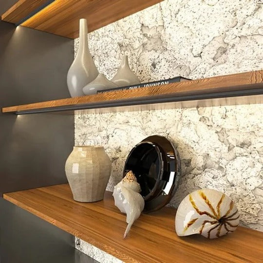Angled LED Under Cabinet Lighting Bar with Sensor Switch and Trimmable Design