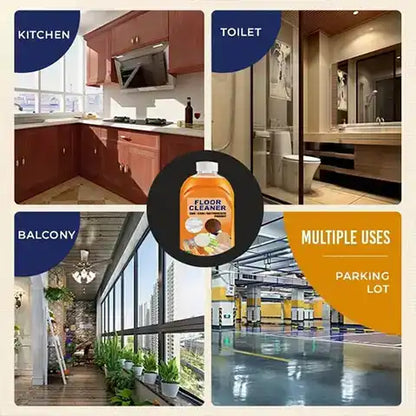 Lemon Floor Cleaner Concentrate with Plant-Derived Surfactants for Sealed Surfaces