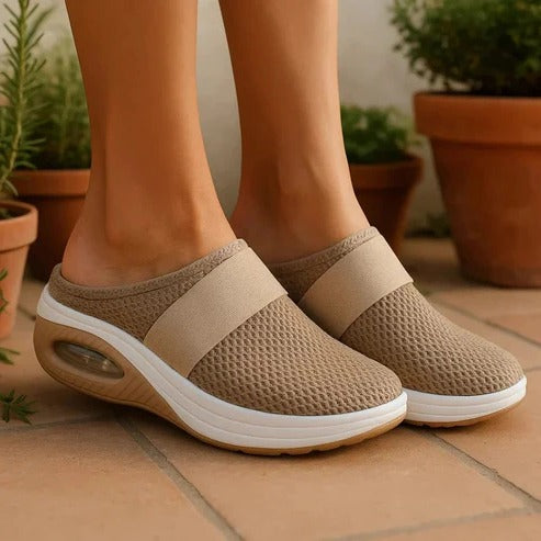Orthopedic Slippers with Molded Arch Support and Ventilated Upper, Slip-On Design All Vera Mart