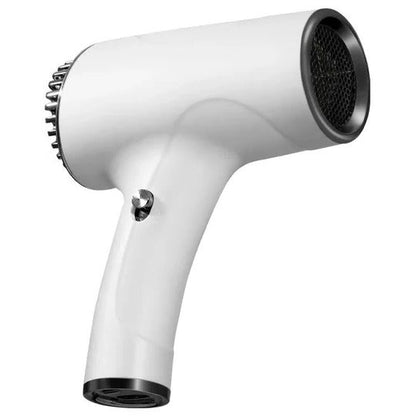Rechargeable Hair Dryer with 30,000 RPM Motor and Battery Display, Three Speed Settings