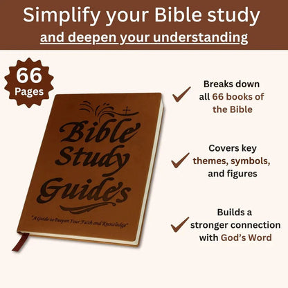 Bible Study Journal with 66 Book Summaries and Guided Reflection Pages