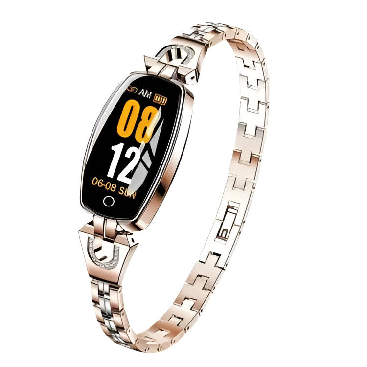 Smart Fitness Bracelet with Heart Rate Tracking and Step Counter, Color Touch Display