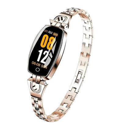 Smart Fitness Bracelet with Heart Rate Tracking and Step Counter, Color Touch Display