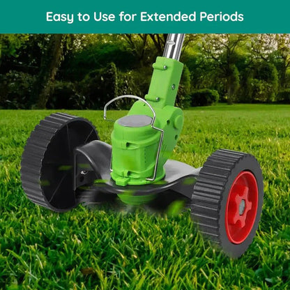 Cordless Grass Trimmer with Adjustable Handle and Tilting Head, 40-Minute Runtime