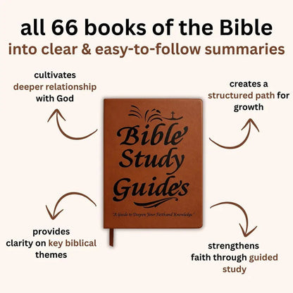 Bible Study Journal with 66 Book Summaries and Guided Reflection Pages