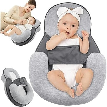 Wedge Pillow with 15 Degree Incline and Contoured Support for Newborns to 12 Months