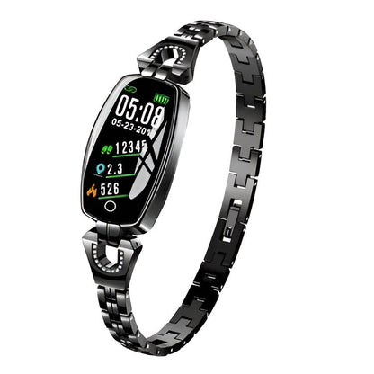 Smart Fitness Bracelet with Heart Rate Tracking and Step Counter, Color Touch Display