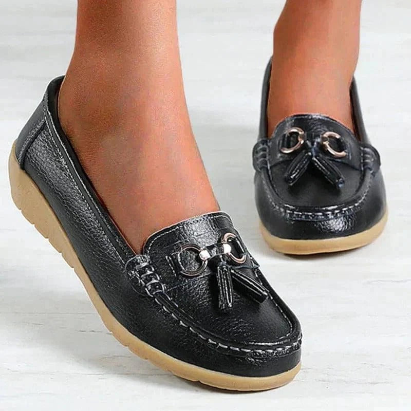 Women's Slip On Loafers with Arch Support Insole and Breathable Upper
