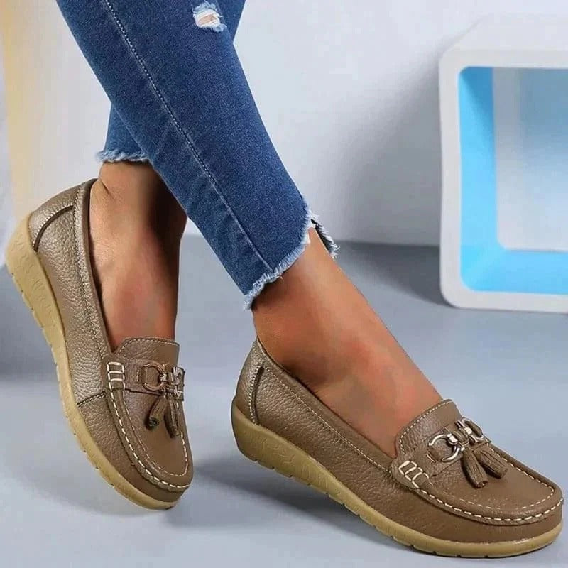Women's Slip On Loafers with Arch Support Insole and Breathable Upper