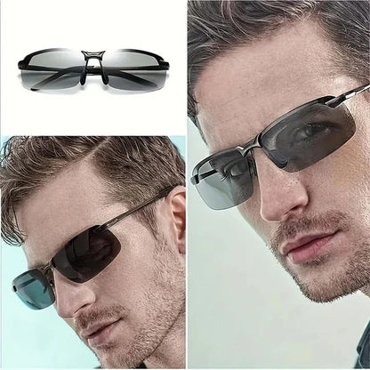 Photochromic Polarized Sunglasses with UV400 Protection and Auto-Tinting Lenses