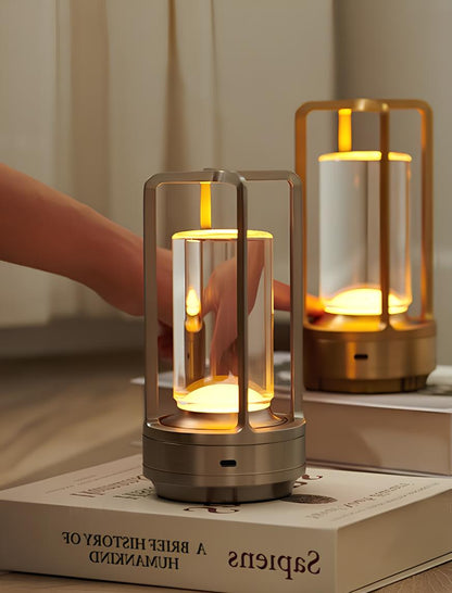 Rechargeable Table Lamp with Stepless Dimming and Adjustable Color Temperature