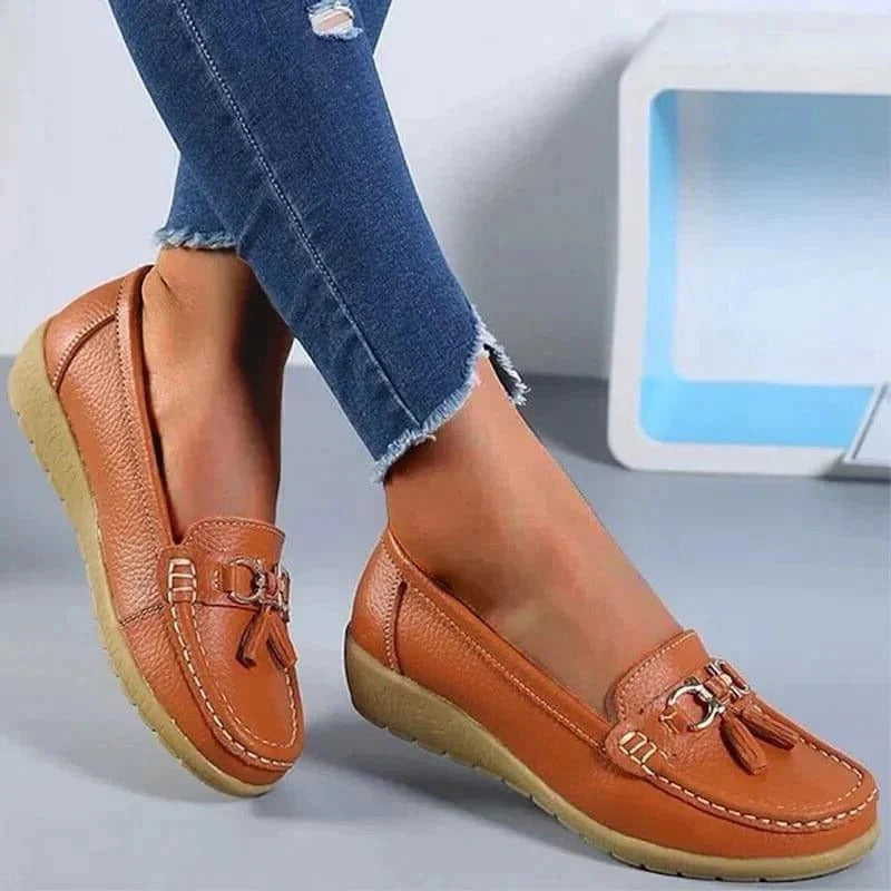 Women's Slip On Loafers with Arch Support Insole and Breathable Upper