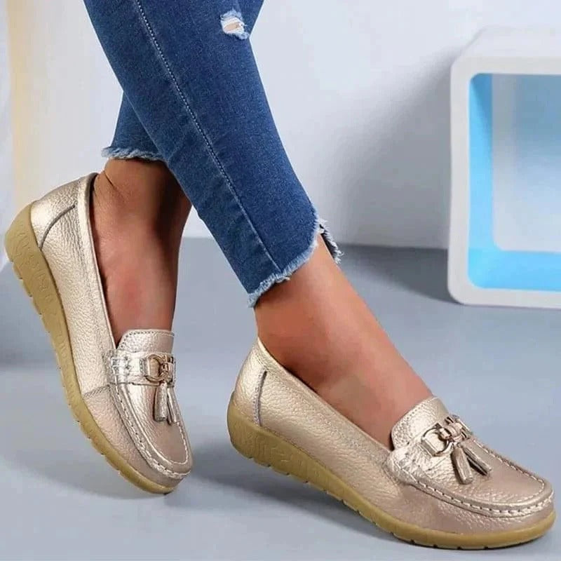 Women's Slip On Loafers with Arch Support Insole and Breathable Upper