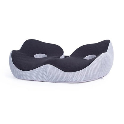 Ergonomic Seat Cushion with Memory Foam and Adjustable Straps for Office, Car and Wheelchair Use