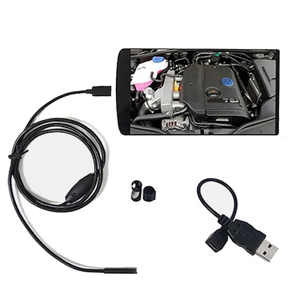 Inspection Camera with 5.5mm Slim Lens and Adjustable LED Lights for Pipes