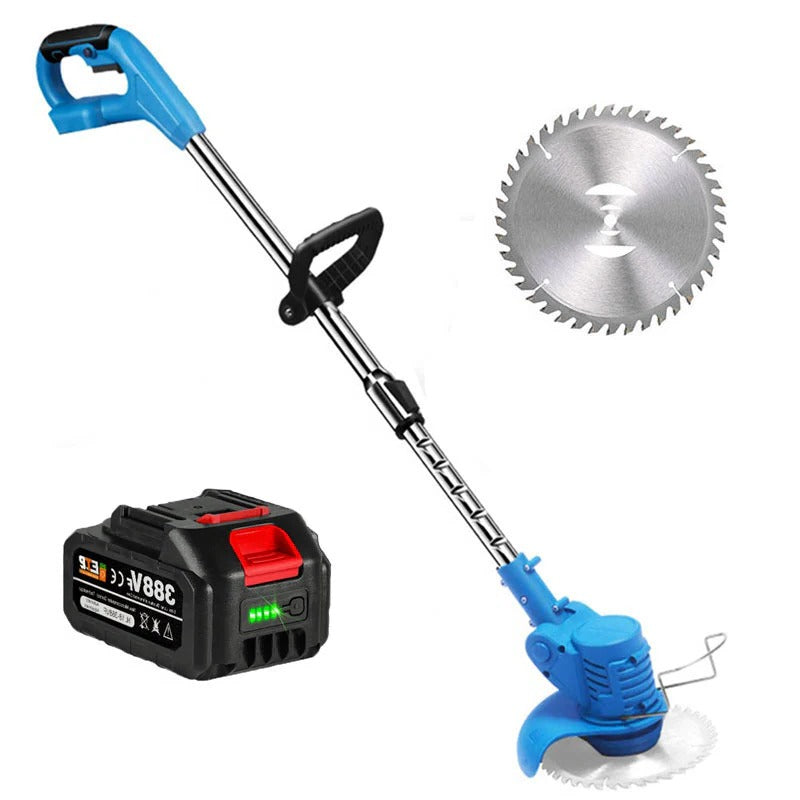 Cordless Lawn Trimmer with 24V Motor and Telescopic Rod, Multi-Angle Head
