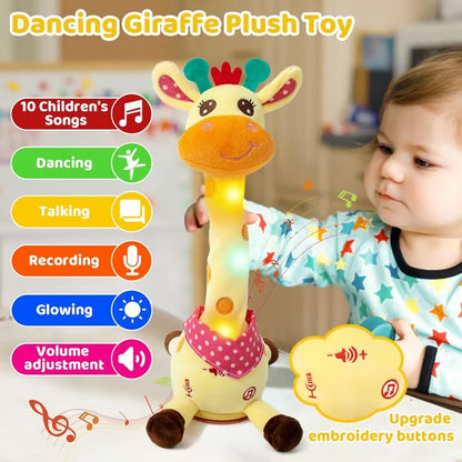 Interactive Plush Toy with 60 Songs and Voice Recording, 12-Inch Rechargeable
