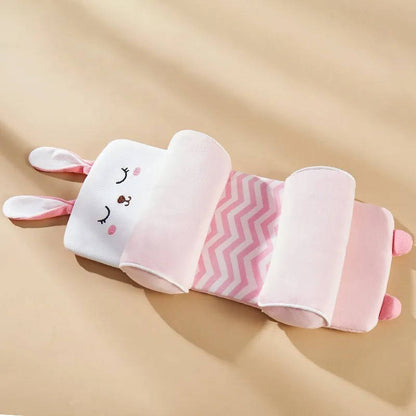 Infant Head Shaping Pillow with Adjustable Side Cushions and Buckwheat Fill