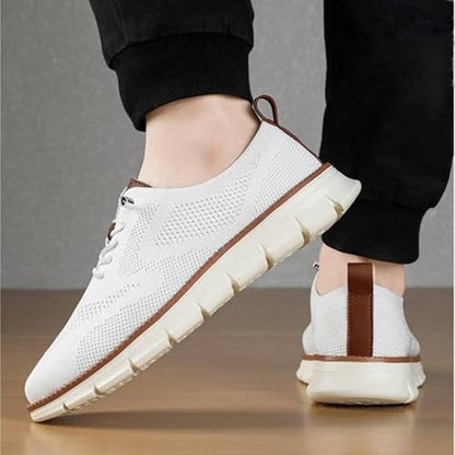 Knit Slip-On Shoes with Wide Toe Box and Cushioned Insole, Breathable